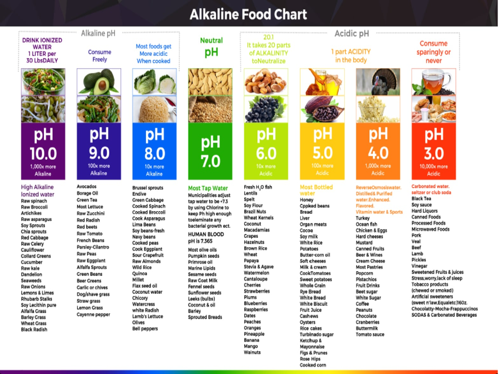 Alkaline Vs Acidic Alkaline And Acidic Foods Chart - vrogue.co
